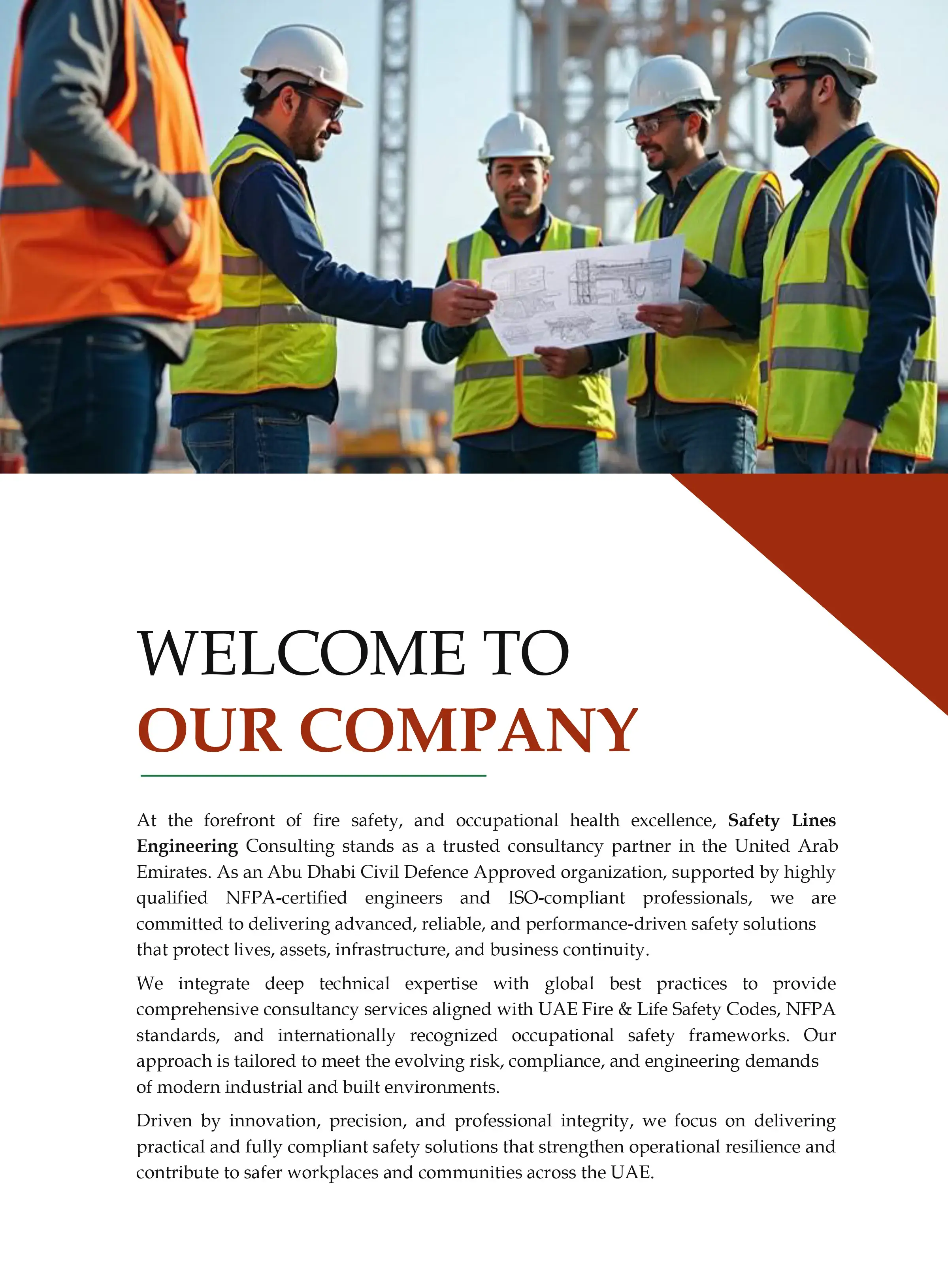 English Company Brochure Cover